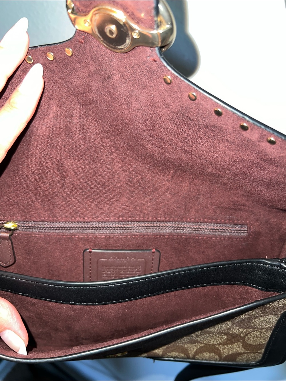 Coach Shoulder tabby Bag with Leather Flap buckle detail - Picture 5 of 5